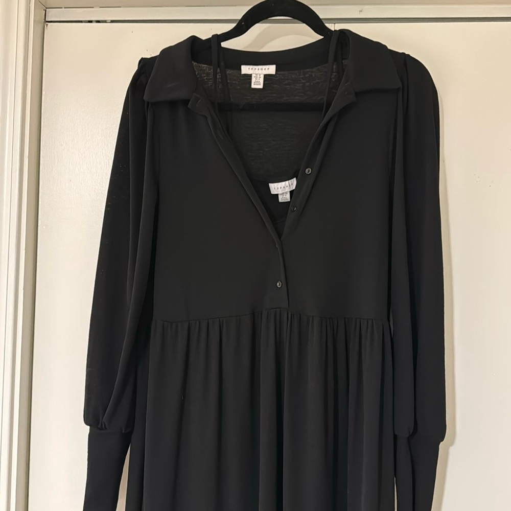 Top shop dress with detached slip, size 8